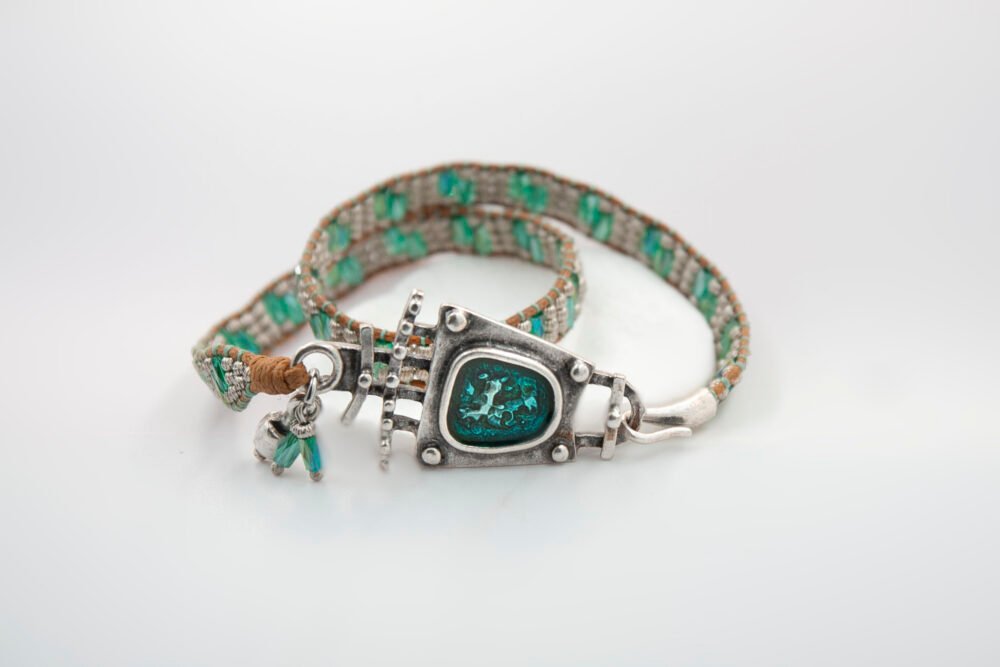 BLUE ENAMEL BRACELET - Image 2
