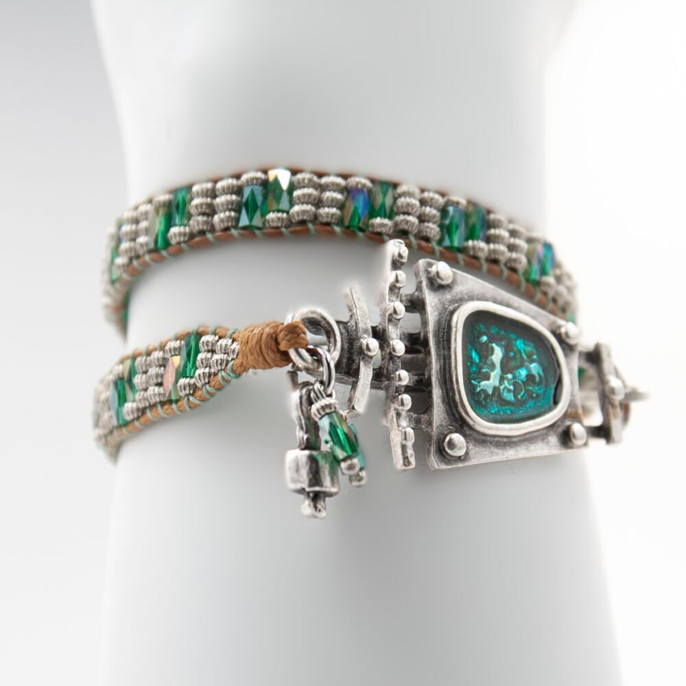 BLUE ENAMEL BRACELET - Image 3